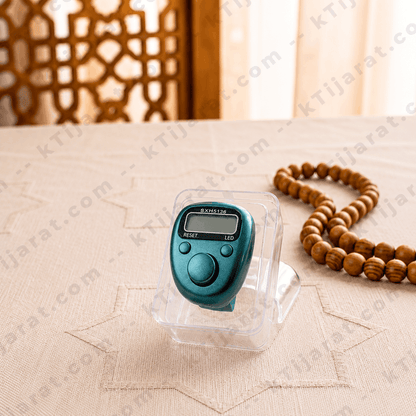 Ktijarat Digital Finger Tally Counter Ring | Electronic Tasbih Counter with LED Display | Mini Finger Click Counter for Zikr