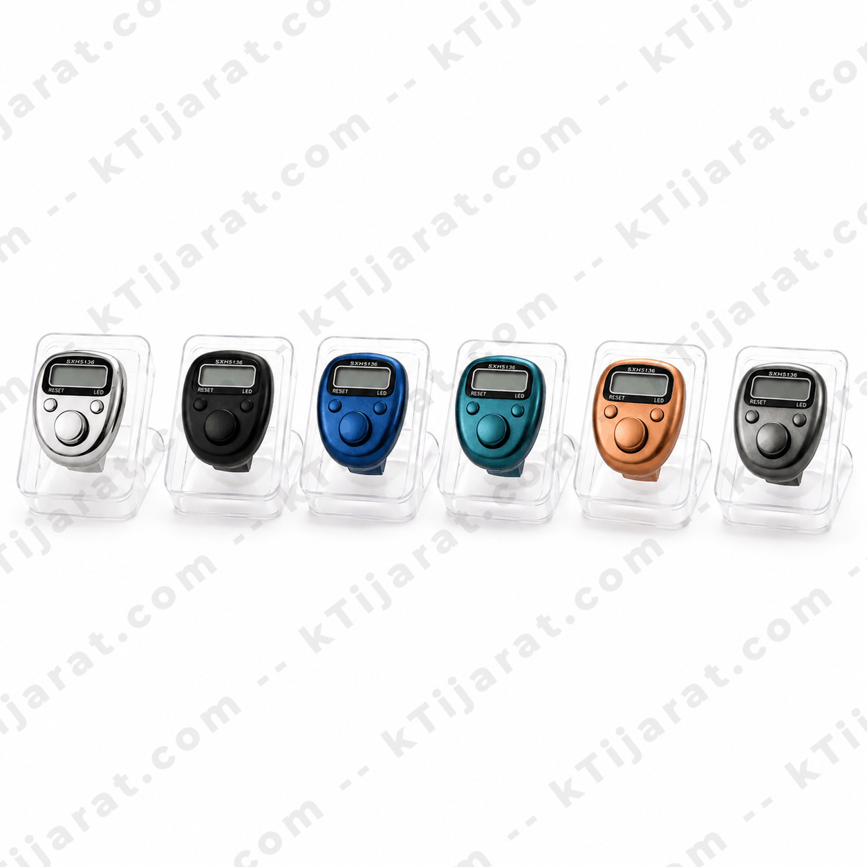 Ktijarat Digital Finger Tally Counter Ring | Electronic Tasbih Counter with LED Display | Mini Finger Click Counter for Zikr