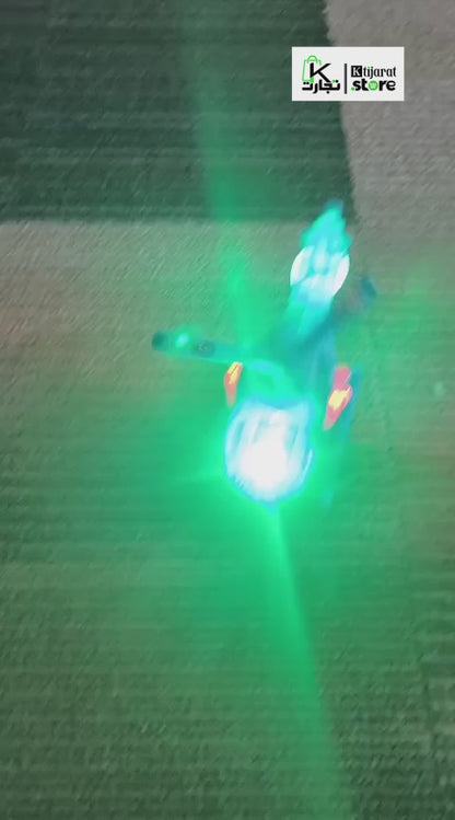 Labbaik Helicopter Toy for Kids with Rotating Blades, Flashing Lights & Sound Effects, Battery Operated, Blue