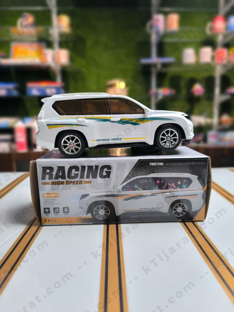 Labbaik Racing Car Toy with LED Lights & Sound | High Speed Die-Cast Toy Car for Kids